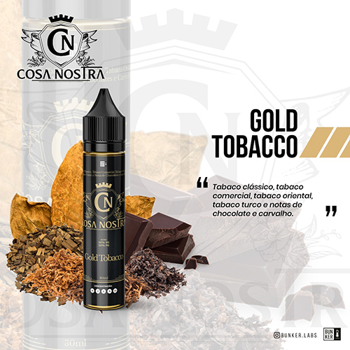 Líquido Cosa Nostra - Gold Tobacco