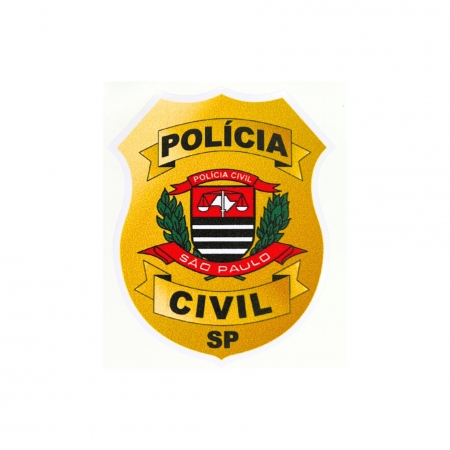 ADESIVO BRASÃO POLÍCIA CIVIL/SP