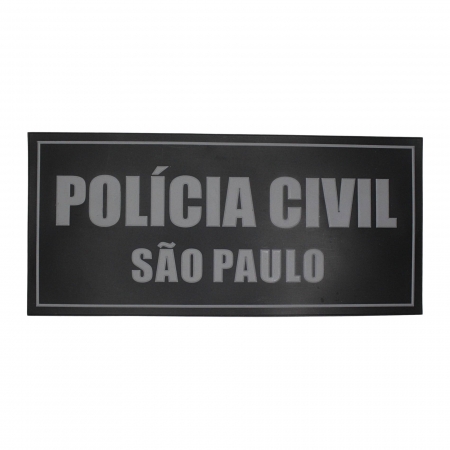 PATCH EMBORRACHADO LETREIRO COSTAS POLÍCIA CIVIL/ SP - BAIXA LUMI