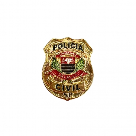 PIN BOTTON POLICIA CIVIL/ SP PEQUENO