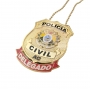 DISTINTIVO POLÍCIA CIVIL/ AC DELEGADO - DOURADO