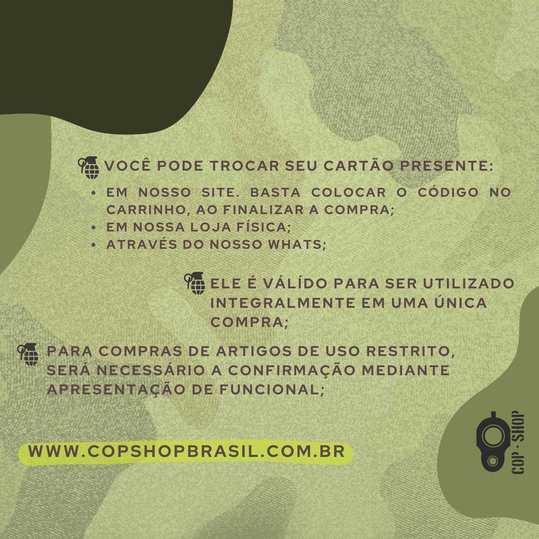 CARTÃO PRESENTE VIRTUAL COP-SHOP