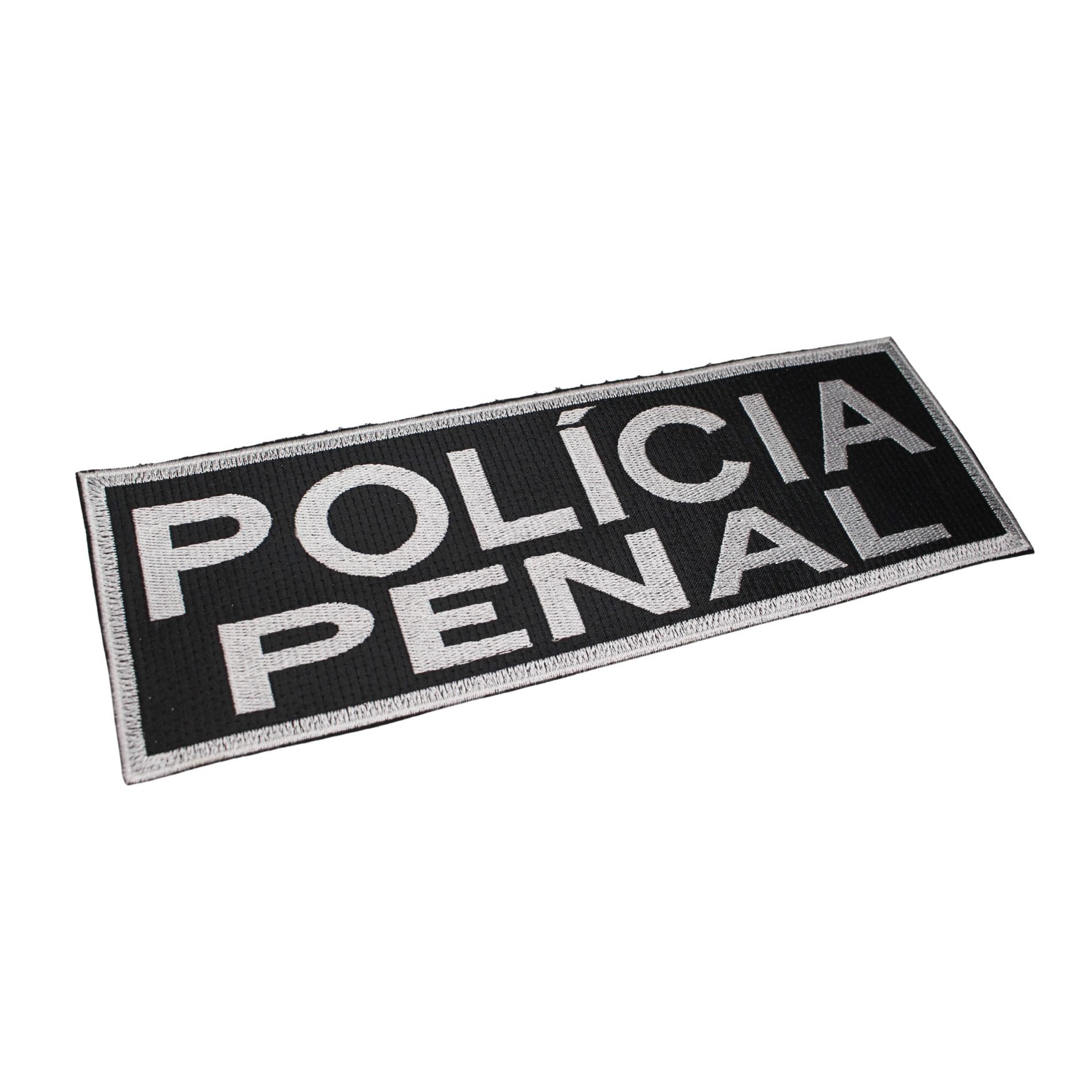 PATCH BORDADO LETREIRO COSTAS POLÍCIA PENAL - COLORIDO