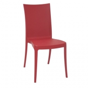 Cadeira Tramontina Laura Rattan em Polipropileno e Fibra de Vidro Vermelho