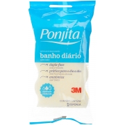 Esponja de Banho Diário Ponjita Amarela - 3M