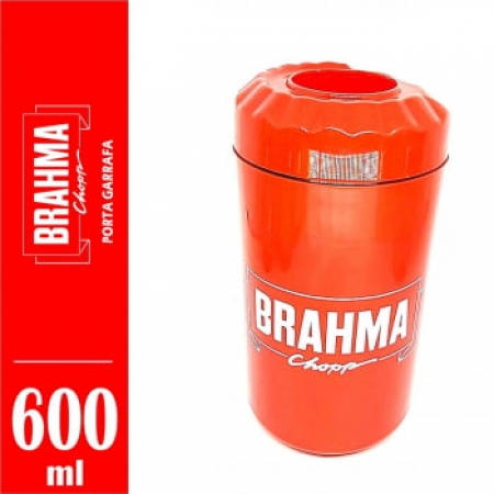 Porta Garrafa Térmico Vermelho Brahma Chopp 600ml - Frost Beer