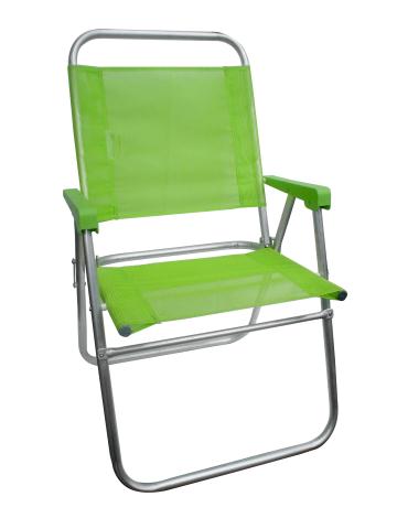 Cadeira de Praia Com Encosto Alto em Alumínio Sannet Cores Sortidas - Ronchetti
