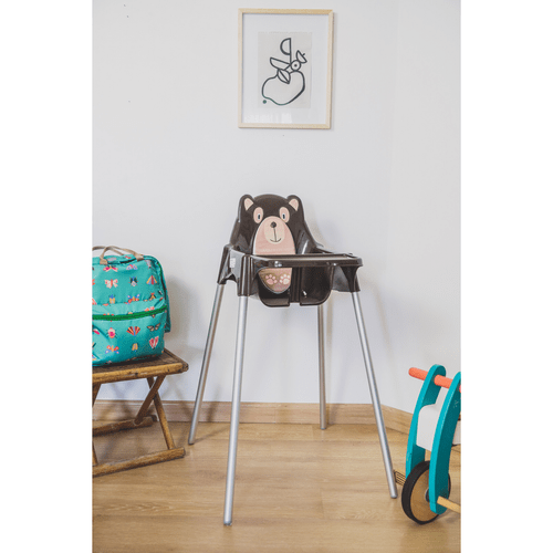 Cadeira para Refeição Infantil Tramontina Teddy em Polipropileno Marrom