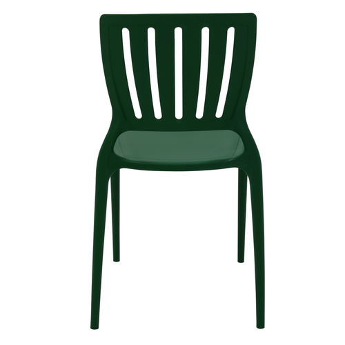 Cadeira Sofia Summa com Encosto Vertical em Polipropileno e Fibra de Vidro Verde -  Tramontina