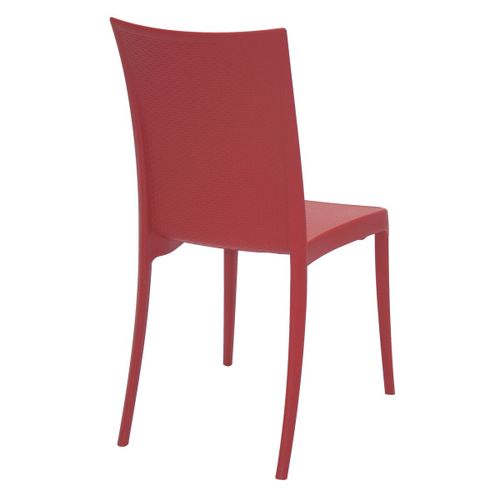 Cadeira Tramontina Laura Rattan em Polipropileno e Fibra de Vidro Vermelho
