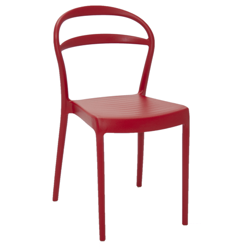 Cadeira Tramontina Sissi Summa com Encosto Vazado em Polipropileno e Fibra de Vidro Vermelho