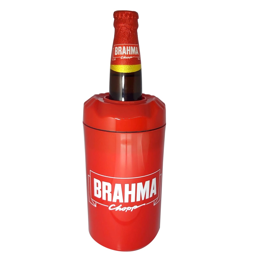 Porta Garrafa Térmico Vermelho Brahma Chopp 600ml - Frost Beer