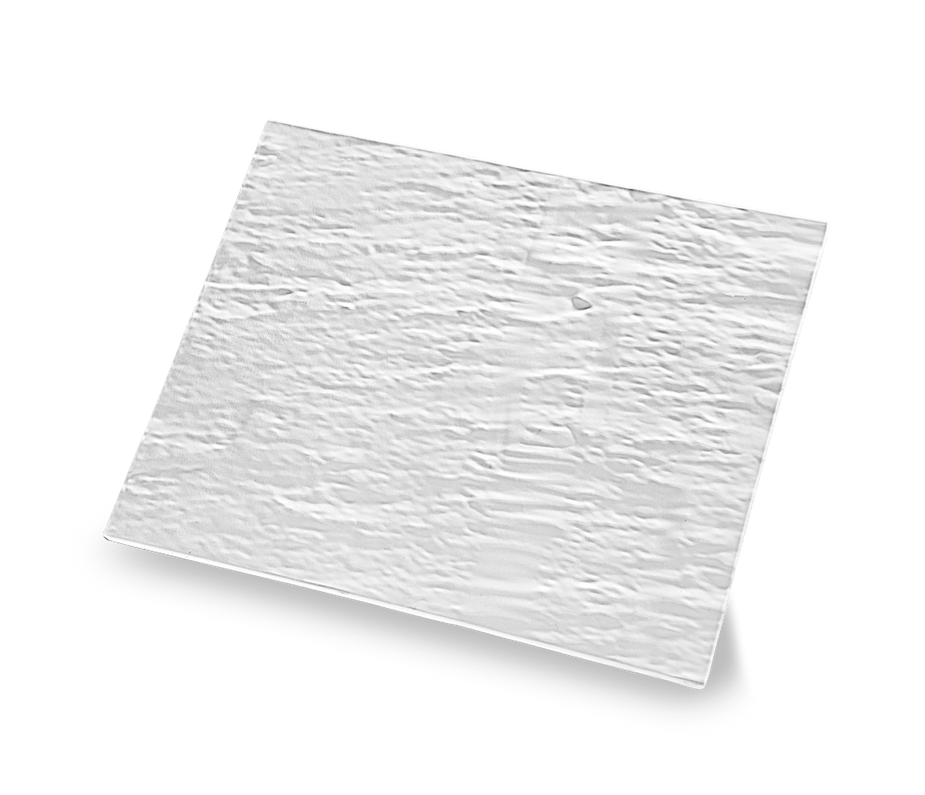 Tábua Retangular Linha Stone 32,5 x 26,5 x 1 cm na cor Branco - Brinox Haus