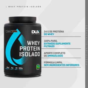 Whey Protein Isolado Chocolate 900G - Dux Nutrition