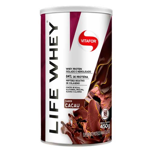 Life Whey Cacau 450g - Vitafor