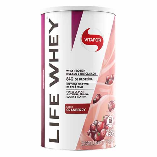 Life Whey Cranberry 450g - Vitafor