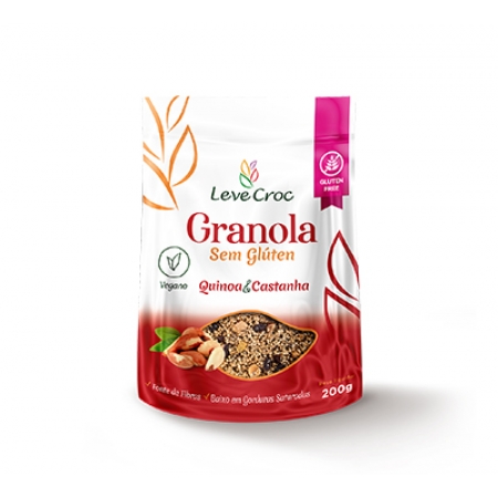 Granola sem Glúten - Quinoa e Castanha 200g e 1kg