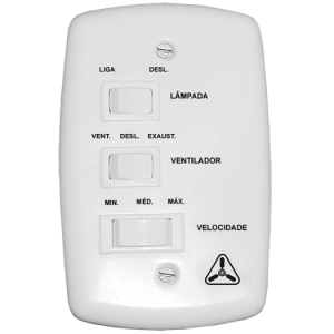 Chave de Velocidade Capacitiva / Controle Para Ventilador de Embutir Branco 127v 99-0086 Venti-Delta