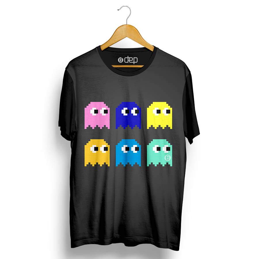 Camiseta Dep Pac Man Cinza