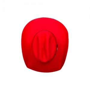 Chapéu Colors Country aba Formada Fibra Natural Vermelho com Proteção UV
