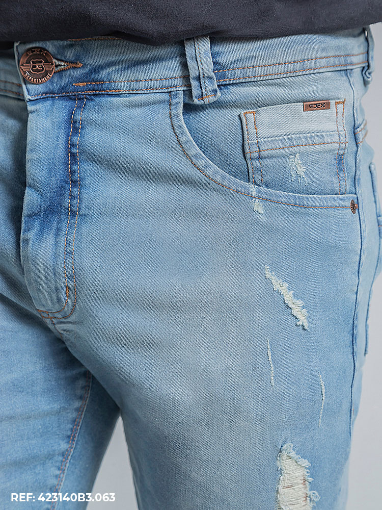 Bermuda Masculina Slim - Edex Jeans