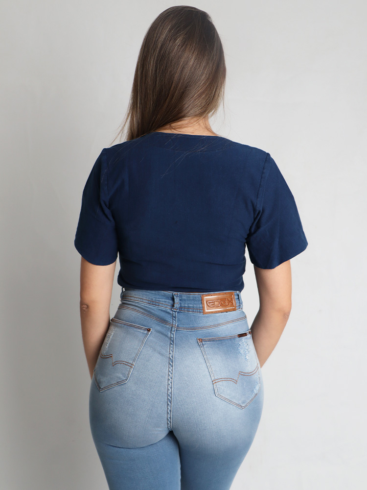 Blusa Feminina Cropped  - Edex Jeans