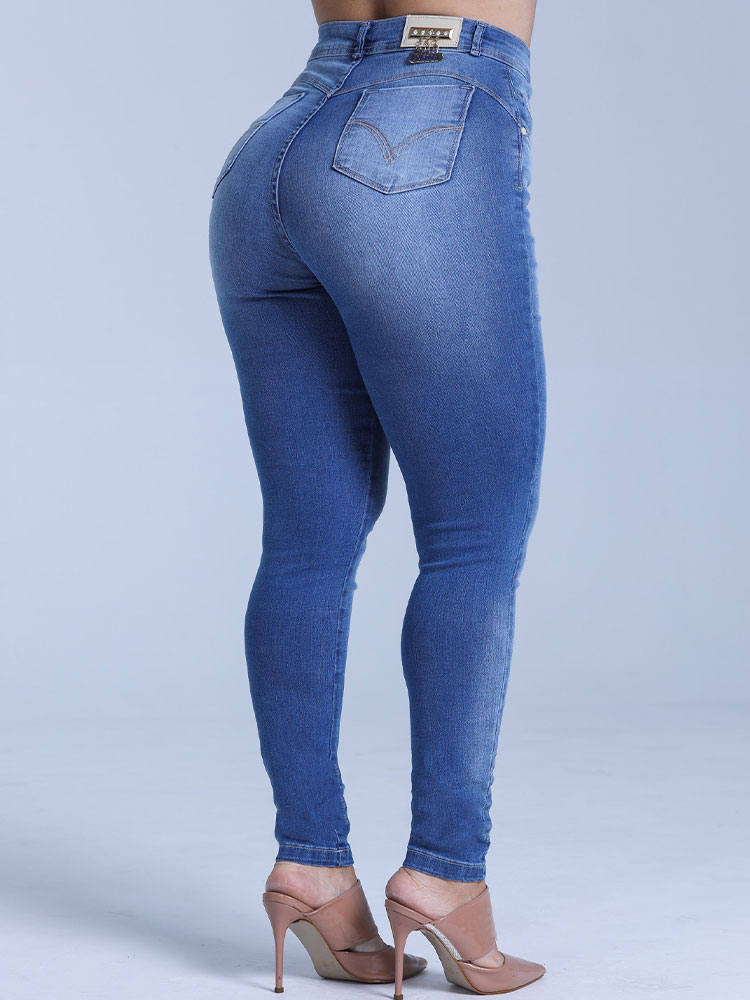 Calça Jeans Cigarreti Azul Claro + Modelagem Ajustada  - Edex Jeans