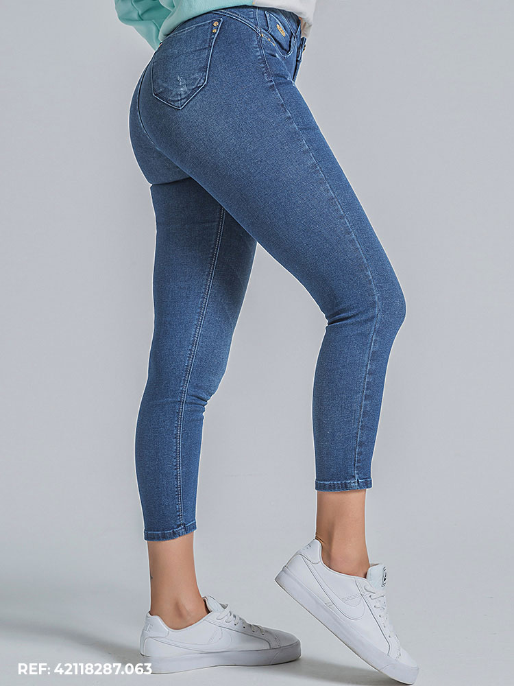 Calça Cropped Feminina Niina  - Edex Jeans