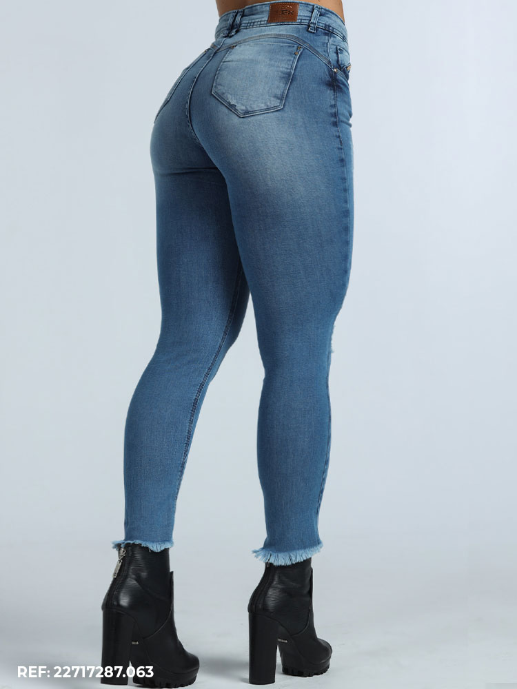 Calça Cropped Feminina Niina Safira - Edex Jeans