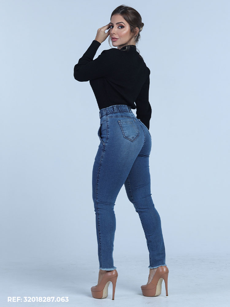 Calça Cropped Feminina Vistosa - Edex Jeans