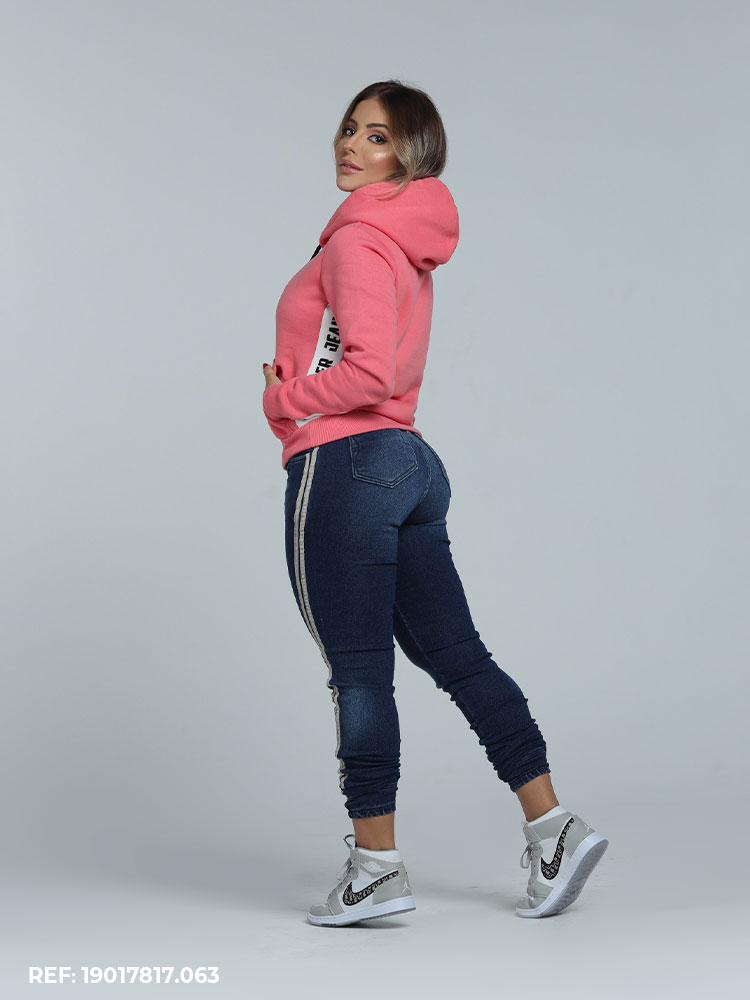 Calça Feminina Jogging Listra  - Edex Jeans