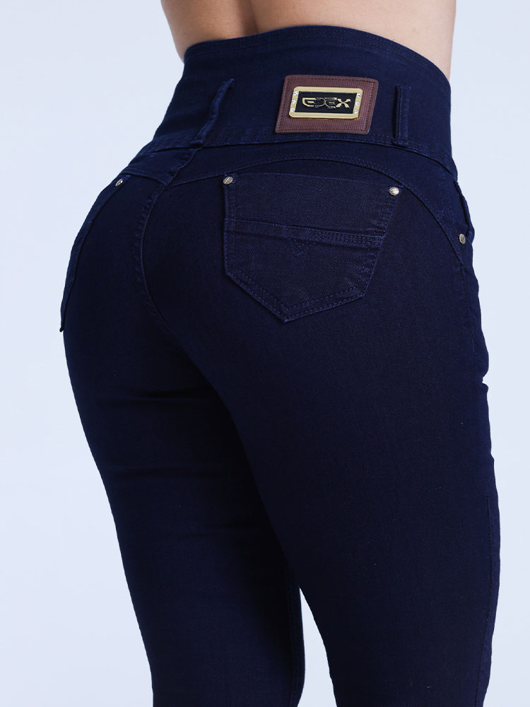 Calça Jeans Azul Clássico + Cós Largo - Edex Jeans