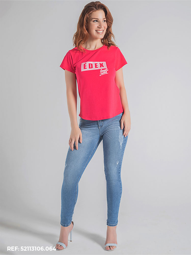 T-shirt Feminina Mc Gola O - Edex Jeans