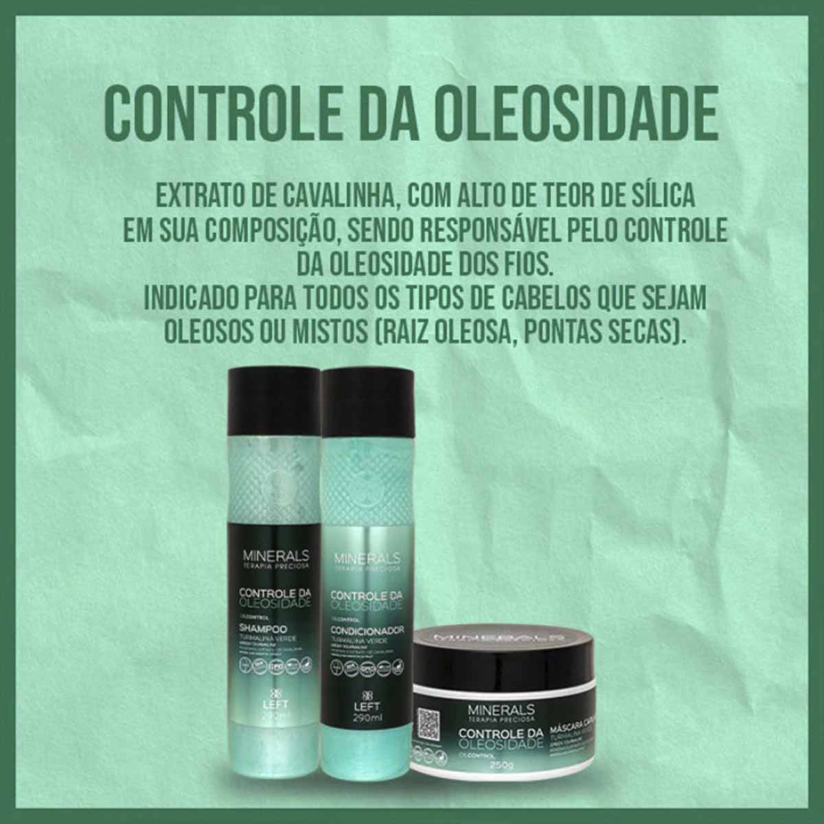 Shampoo Controle da Oleosidade Turmalina Verde 290ml - Left
