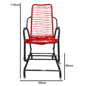 Cadeira Area Sk Reforçada Balanço Mola