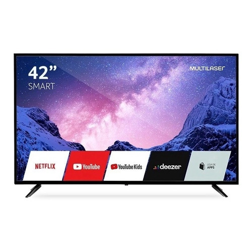 Smart Tv Led Multilaser 42 Polegadas Full HD Wifi Integrado e Conversor - TL041