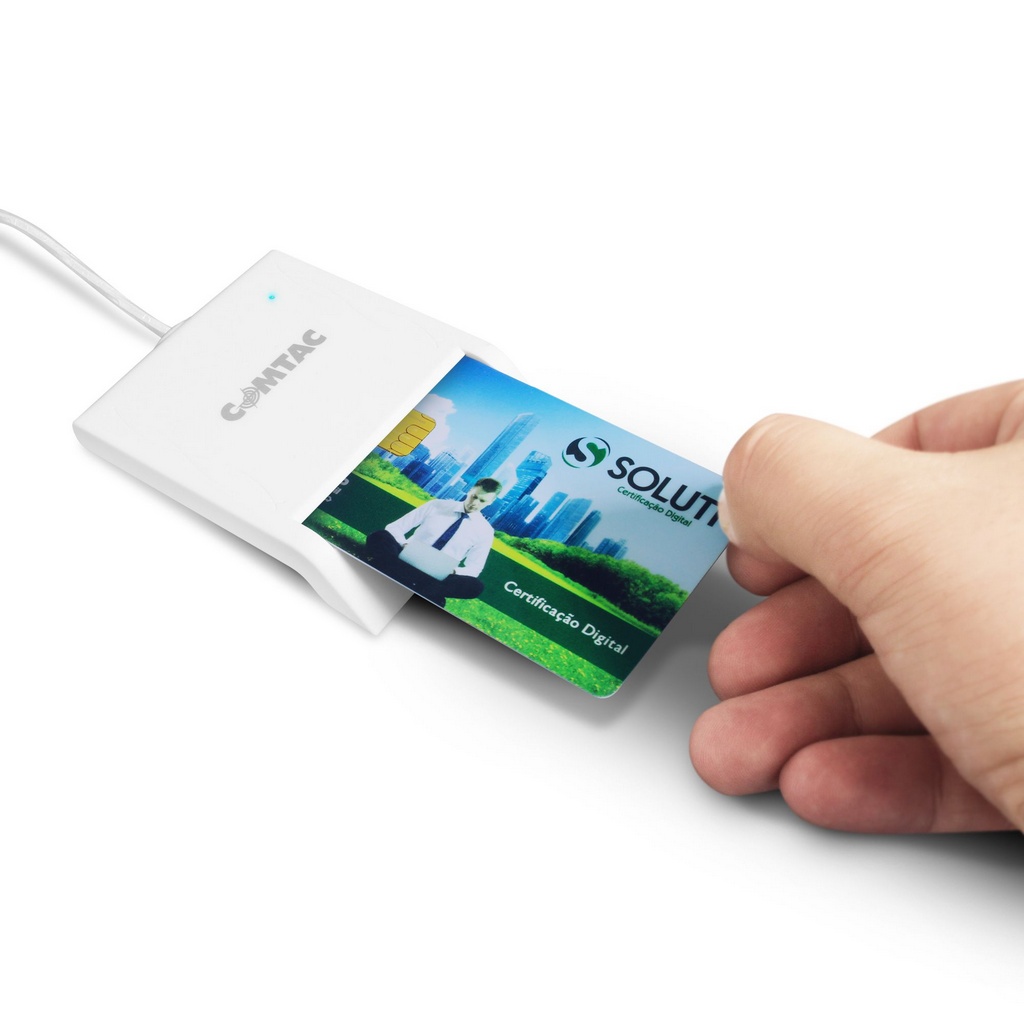 Leitor E Gravador De Cartões Smart Card USB 2.0 Comtac 9202
