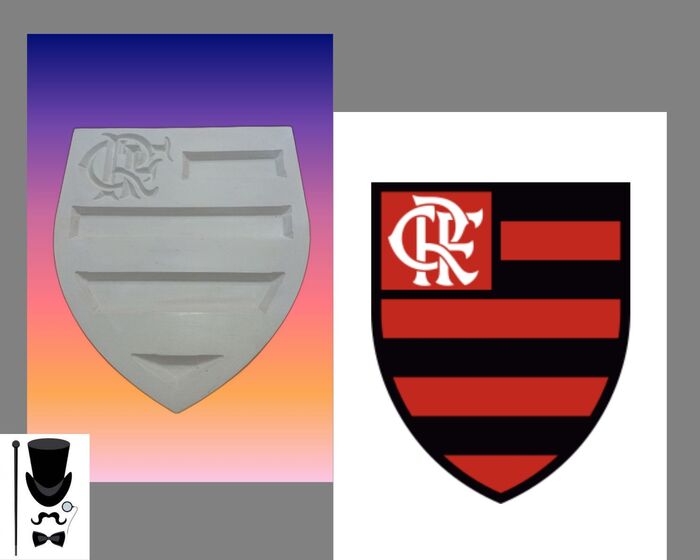 Brasão de Time Flamengo - 40x35
