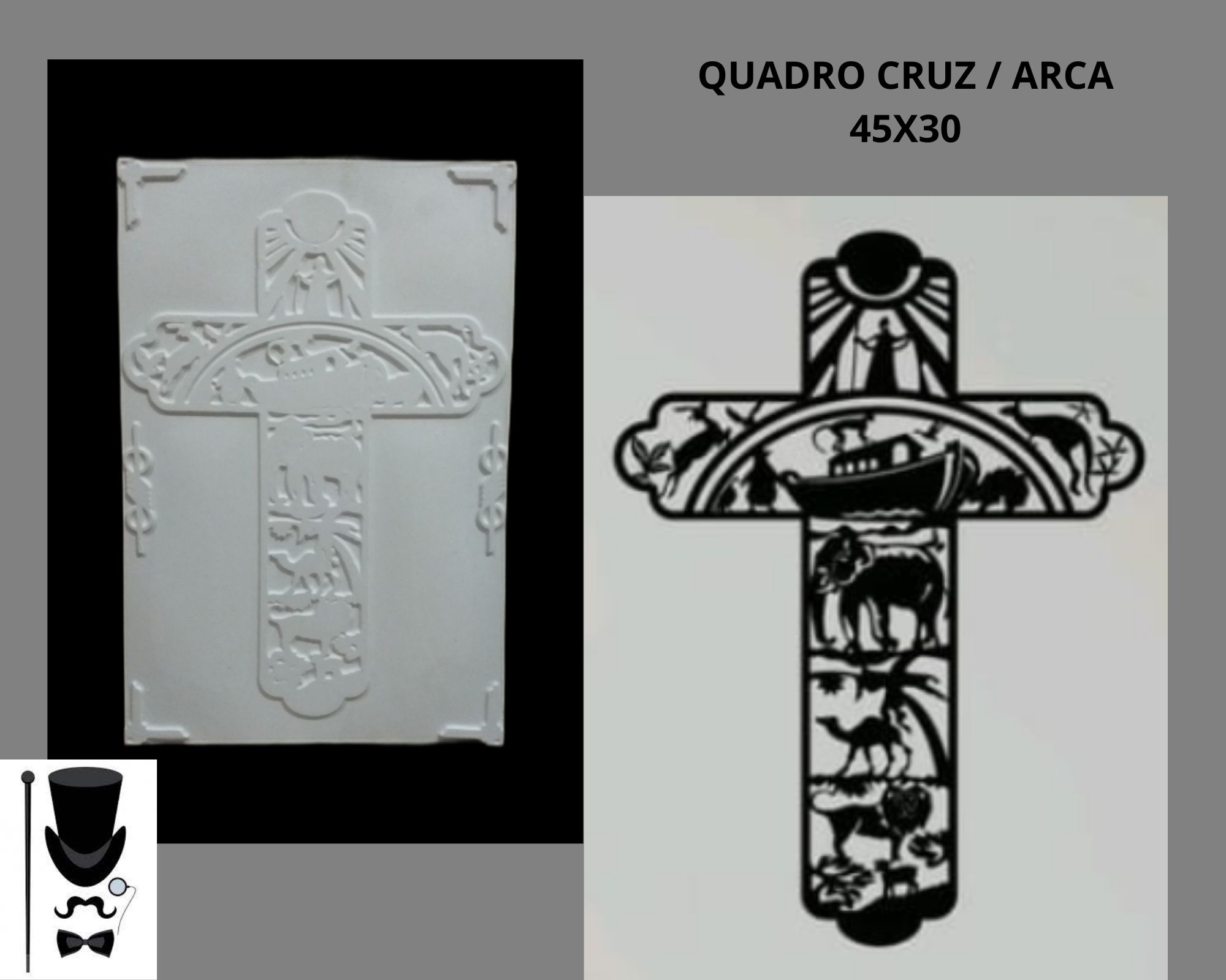Quadro Cruz / Arca 45x30