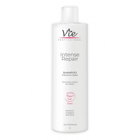 Shampoo Hidratação Clean Tratamento Capilar Intense Repair Vie - 1l