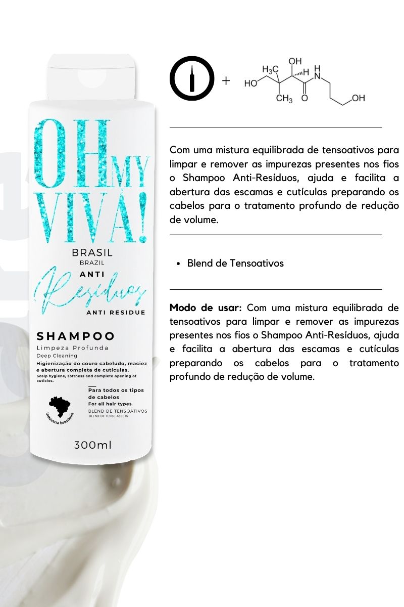 Shampoo Anti-Resíduo Oh My Vivá - 300ml