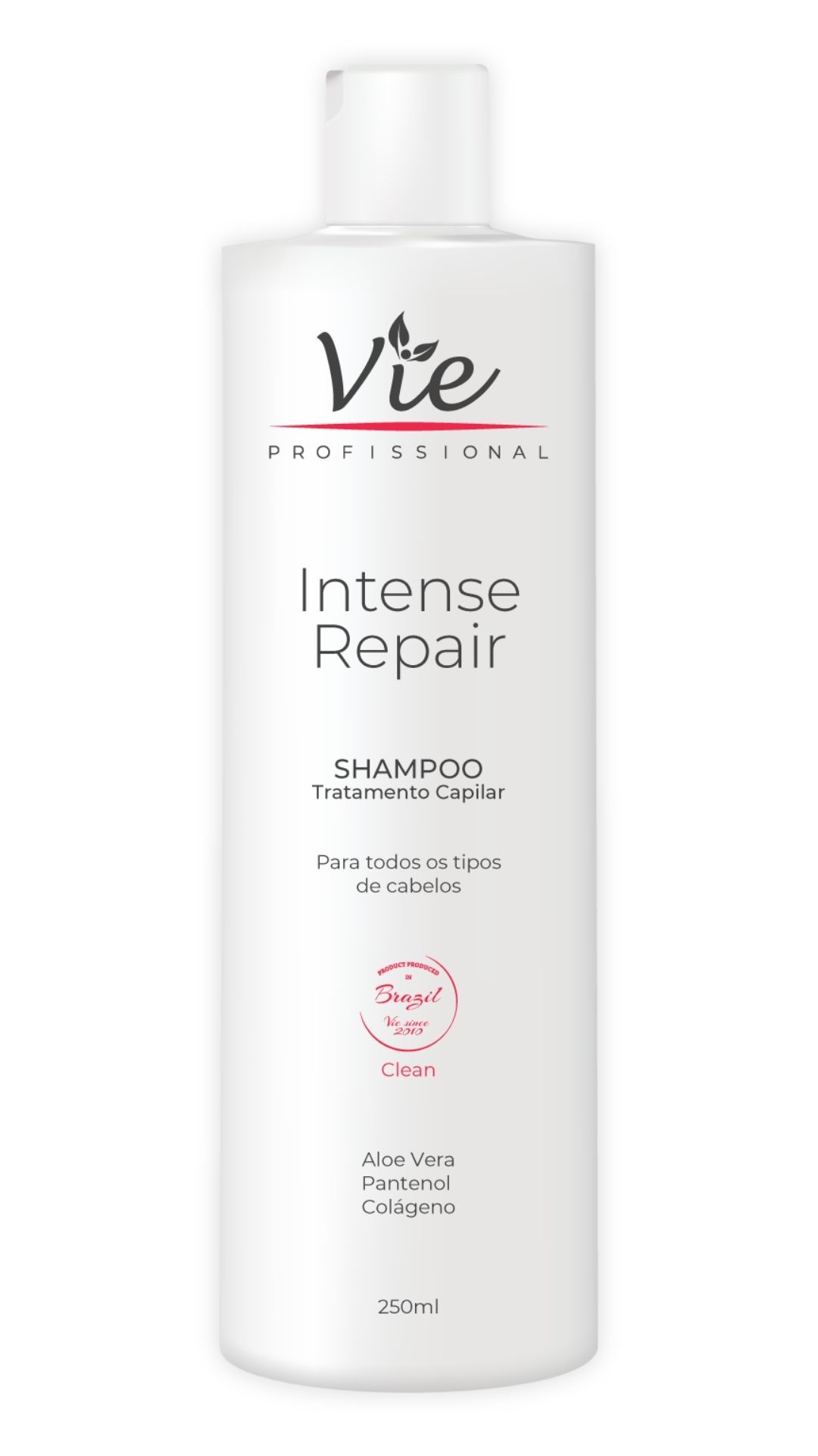 Shampoo Hidratação Clean Tratamento Capilar Intense Repair Vie - 250ml