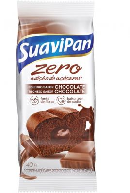 Bolinho Suavipan Chocolate Recheado com Sabor Chocolate 40g