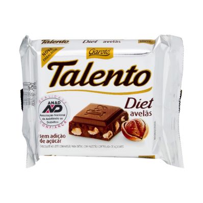 Chocolate Talento com Avelã Diet Garoto 25g