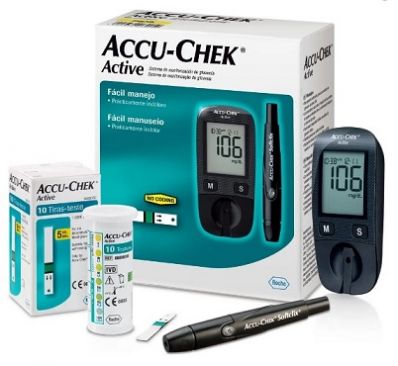 Monitor de Glicemia Accu-Chek Active Kit
