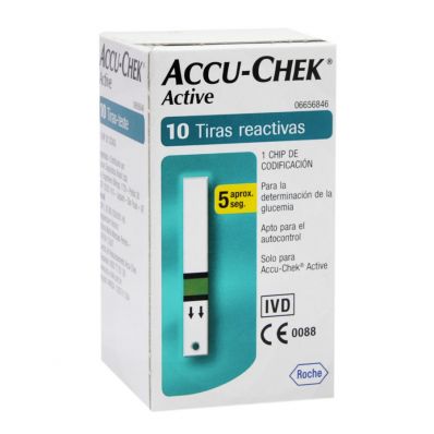 Tiras Accu-Chek Active com 10 unidades
