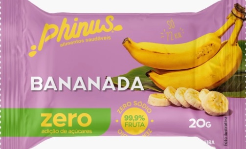 Bananada Diet Zero Açúcar Phinus 20g