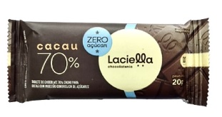 Chocolate 70% Cacau Laciella 20g