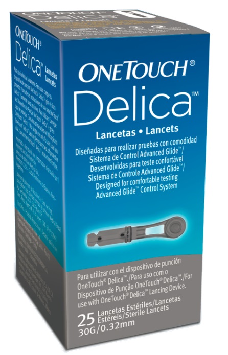 Lancetas One Touch Delica com 25 unidades