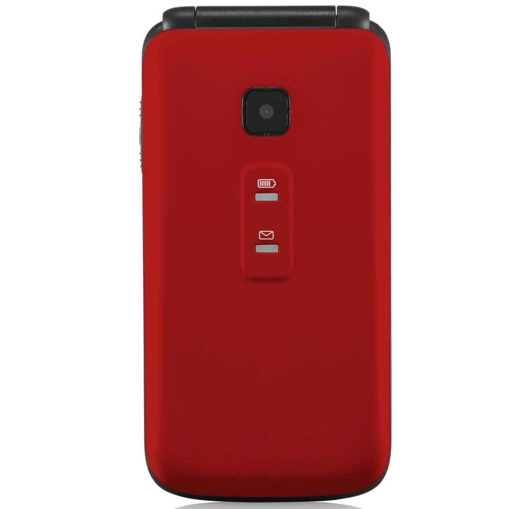 Celular Multilaser Flip Vita Câmera Rádio Lanterna Botão SOS Dual Chip Vermelho P9021